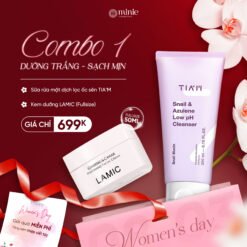 Combo Sữa rửa mặt TIA'M 200ml & Kem dưỡng ẩm LAMIC 50ml