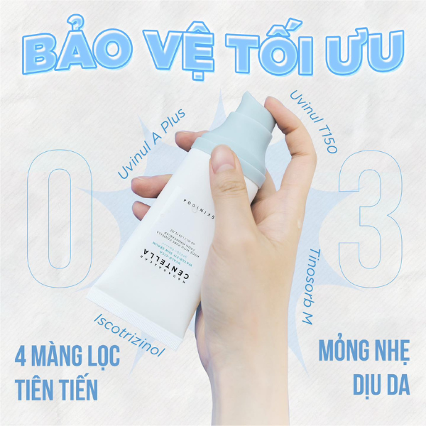 Kem Chống Nắng Phổ Rộng Dưỡng Ẩm SKIN1004 Madagascar Centella Hyalu-Cica Water-Fit Sun Serum SPF50+ PA++++ 50ml