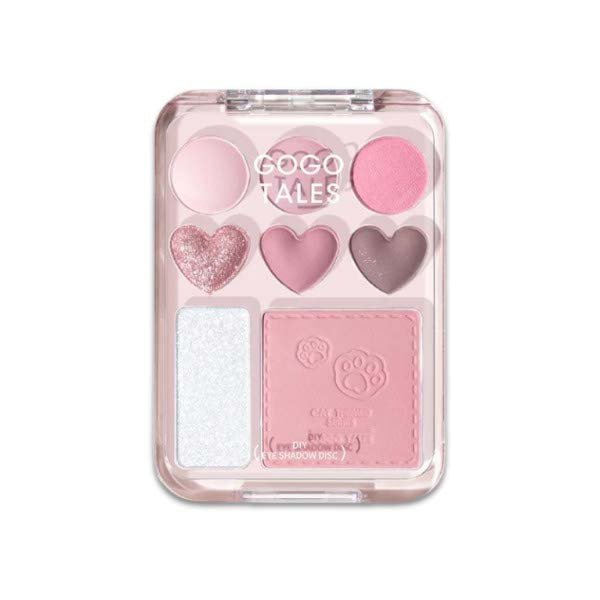 Bảng Phấn Mắt Và Má 8 Ô Gogo Tales Stick Sweet Heart Powder Blusher Eyeshadow Palette G01 9.5g