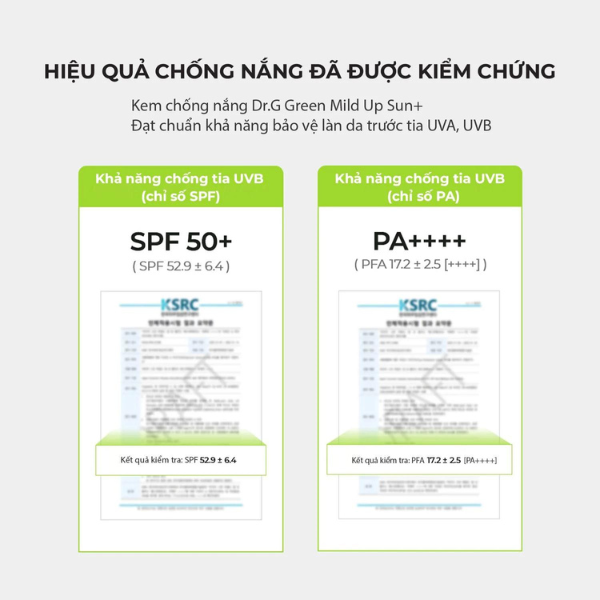 Kem Chống Nắng Phổ Rộng Hàn Quốc DR.G Sun Cream SPF50+ PA+++ 50ml