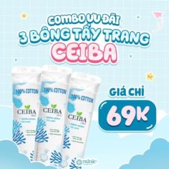Bông Tẩy Trang Ceiba 100% Chất Liệu Cotton 140 miếng