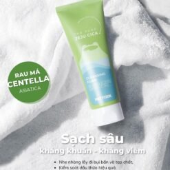 Sữa Rửa Mặt Rau Má Pretty Skin The Pure Jeju Cica Cleansing Foam