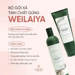 Bộ Dầu Gội Và Xả Gừng Weilaiya Hair Strength Shampoo & Conditioner