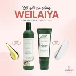 Bộ Dầu Gội Và Xả Gừng Weilaiya Hair Strength Shampoo & Conditioner