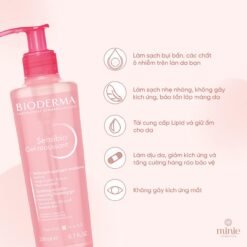 Gel Rửa Mặt Ngăn Ngừa Mụn Cho Da Nhạy Cảm Bioderma Sensibio Gel Moussant
