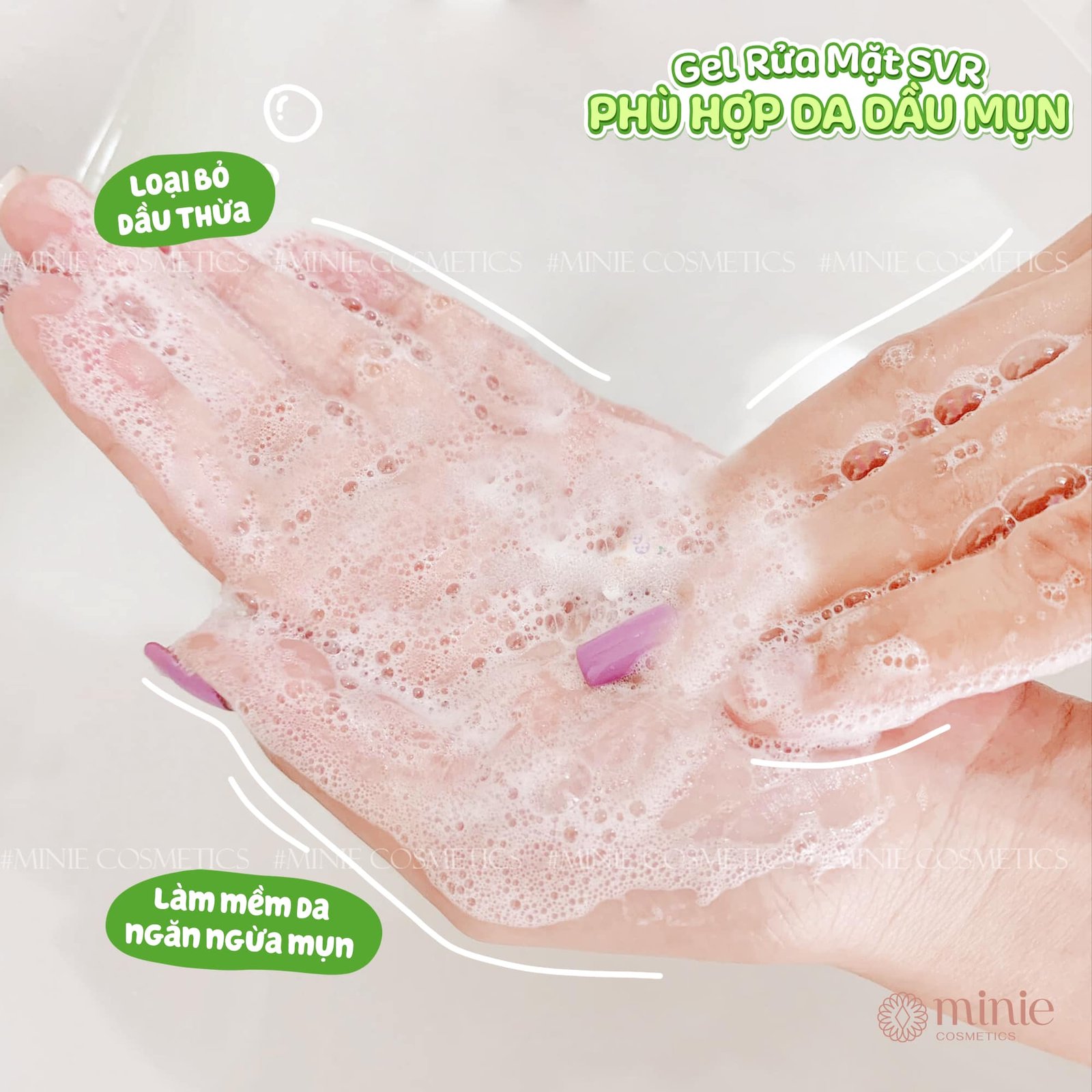 Gel Rửa Mặt SVR Không Chứa Xà Phòng Cho Da Dầu và Da Nhạy cảm