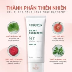 Kem Chống Nắng Caryophy Nâng Tone, Ngừa Mụn Smart Sunscreen SPF 50+ / PA+++ #Tone 50ml