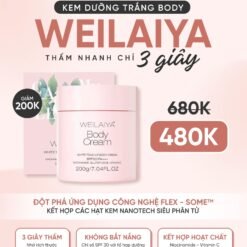 Kem Body Dưỡng Trắng Da Weilaiya White Tone-up Body Cream SPF30++++