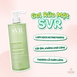 Gel Rửa Mặt SVR Không Chứa Xà Phòng Cho Da Dầu và Da Nhạy cảm