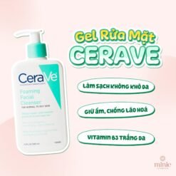 Sữa Rửa Mặt Sạch Sâu Cerave Dành Cho Da Dầu Và Da Khô (2 loại) 236ml