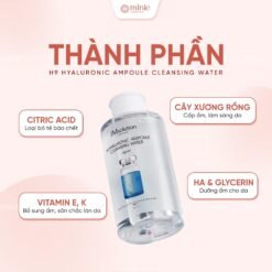 Nước Tẩy Trang JMsolution Hyaluronic Acid Mọi Loại Da 500ml Hyaluronic Ampoule Cleansing Water