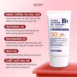 Kem chống nắng Pretty Skin Hydra B5 Exosome 50ml