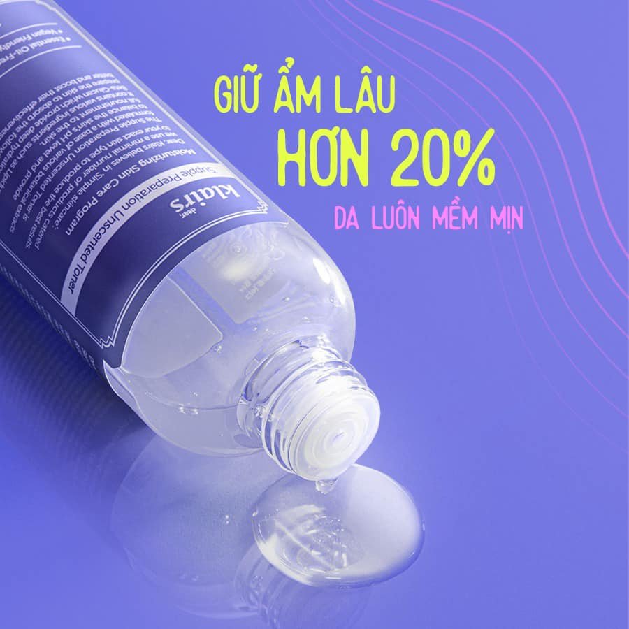 Nước Hoa Hồng Dưỡng Ẩm, Làm Dịu Da Klairs Supple Preparation Toner