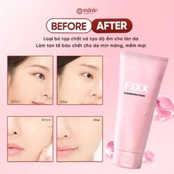 Gel rửa mặt tẩy tế bào chết nhẹ nhàng Pink All Clean Fixx 200ml
