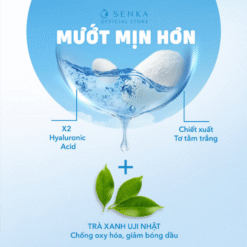 Nước tẩy trang kiểm soát dầu nhờn, ngừa mụn SENKA All Clear Water Micellar Formula Fresh Anti Shine 70ml