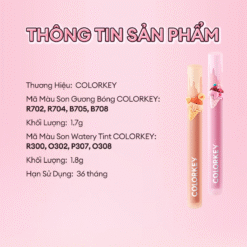 Son kem lì lâu trôi COLORKEY Soft Matte Water Tint 1.8g