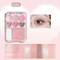 Bảng Phấn Mắt Và Má 8 Ô Gogo Tales Stick Sweet Heart Powder Blusher Eyeshadow Palette G01 9.5g