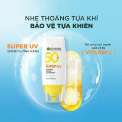 Serum Chống Nắng Phổ Rộng Garnier Skin Naturals Super UV Invisible Serum Sunscreen SPF 50+ PA++++ 30ml