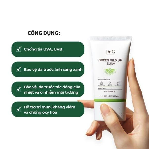 Kem Chống Nắng Phổ Rộng Hàn Quốc DR.G Sun Cream SPF50+ PA+++ 50ml