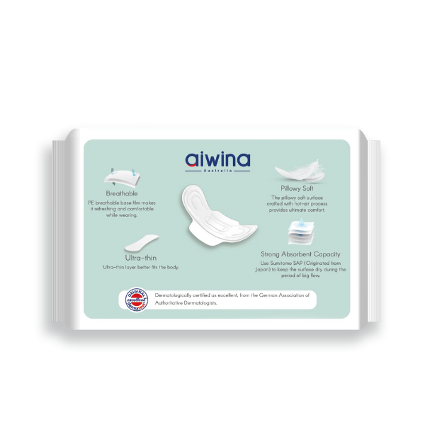 Băng vệ sinh AIWINA siêu mỏng cánh hương trà
