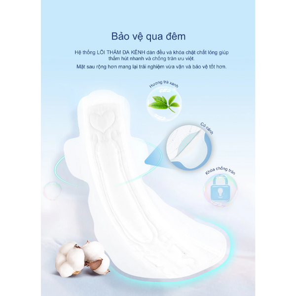Băng vệ sinh hằng ngày siêu mềm mại hương trà Aiwina 160mm 8 miếng