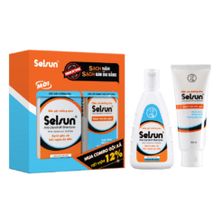 Combo gội xả giảm gàu nấm Selsun Anti-Dandruff Shampoo & Conditioner (100ml x 100ml)