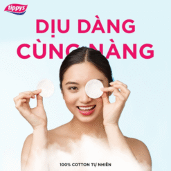 Bông tẩy trang Hà Lan Tippys Classic Make Up Pads