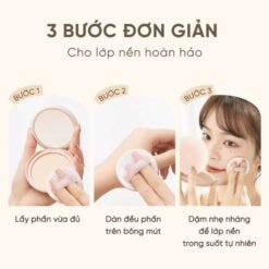 Phấn nền mỏng nhẹ che khuyết điểm Judydoll Soft & Velvet Matte Powder Foundation 4g