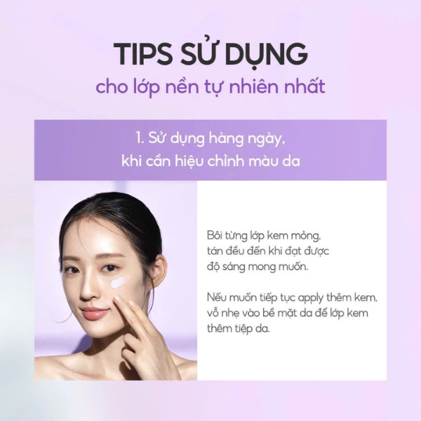 Kem chống nắng nâng tông hiệu chỉnh sắc da d'Alba Waterfull Tone-Up Purple Correcting Sun Cream SPF50+ PA++++ 50ml