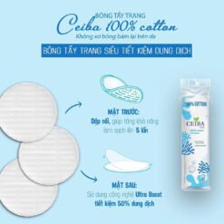 Bông Tẩy Trang Ceiba 100% Chất Liệu Cotton 140 miếng