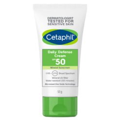Kem chống nắng dưỡng ẩm nâng tone 2in1 cho da dầu nhạy cảm Cetaphil Daily Defense SPF50/PA++++ 50g