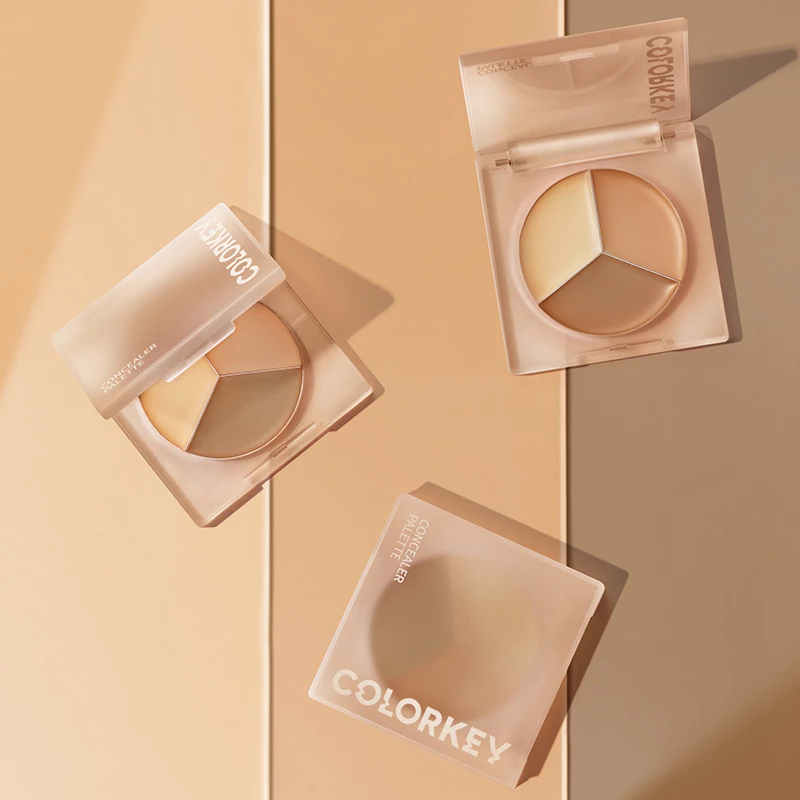 Bảng kem che khuyết điểm 3 ô màu COLORKEY Targeting Three-colour Concealer Palette 3.9g