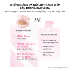 Cushion chống nắng mỏng nhẹ COLORKEY Long Lasting Flawless Brightening Cushion Cream SPF50+ PA++++