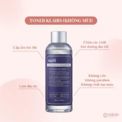 Nước Hoa Hồng Dưỡng Ẩm, Làm Dịu Da Klairs Supple Preparation Toner