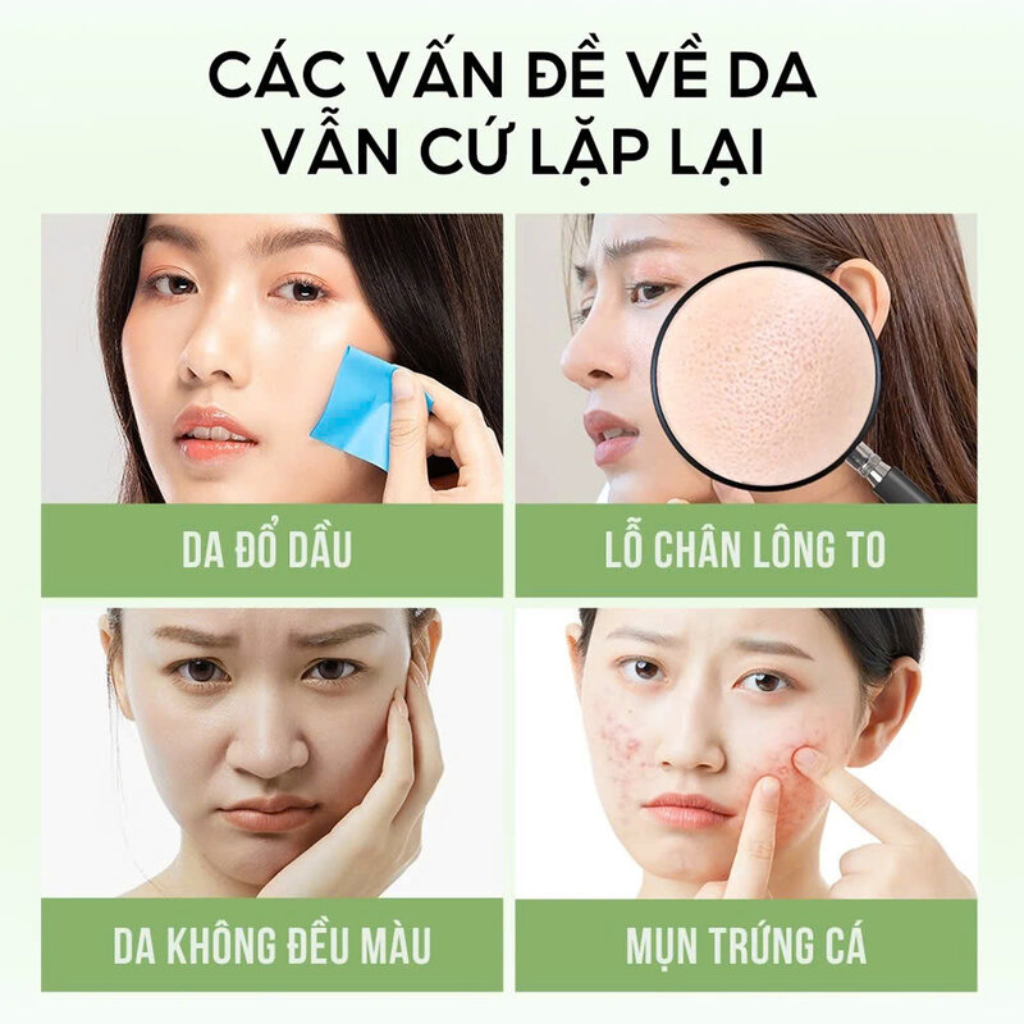 Mặt nạ hỗ trợ giảm mụn trà xanh Colorkey Luminous Purifying Facial Tea Tree Mask 25ml