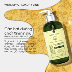 Bộ gội xả gừng detox hỗ trợ mọc tóc ngăn ngừa lão hóa da đầu Weilaiya Luxury 420ml x 200ml