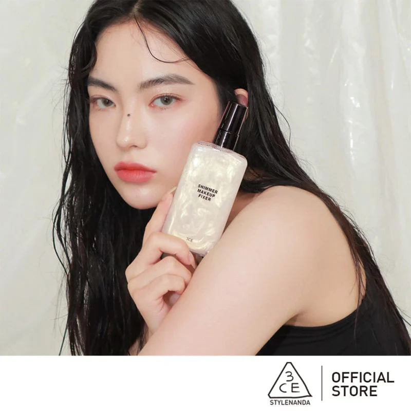 Xịt khóa lớp trang điểm 3CE Shimmer Makeup Fixer 95ml