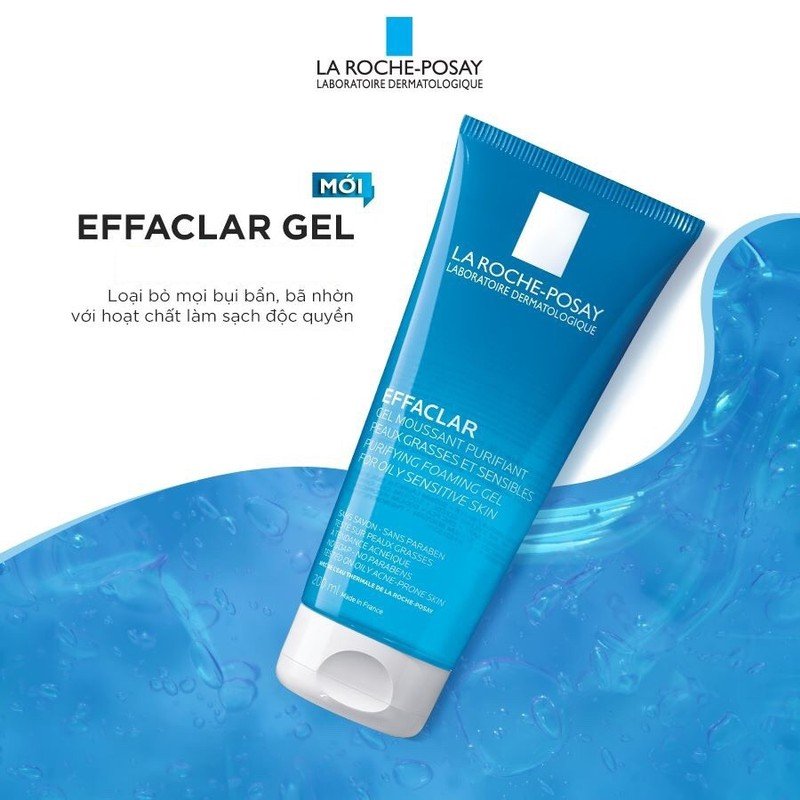 Bộ Đôi La Roche-Posay Làm Sạch Sâu Cho Da Dầu, Nhạy Cảm Effaclar Purifying Foaming Gel 200ml + Micellar Water Ultra Sensitive Skin 50ml