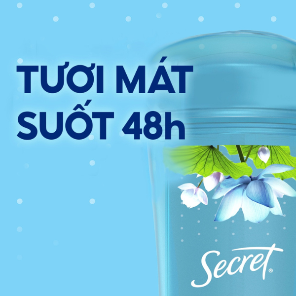 Gel ngăn tiết mồ hôi và khử mùi suốt 48 giờ Secret 73g