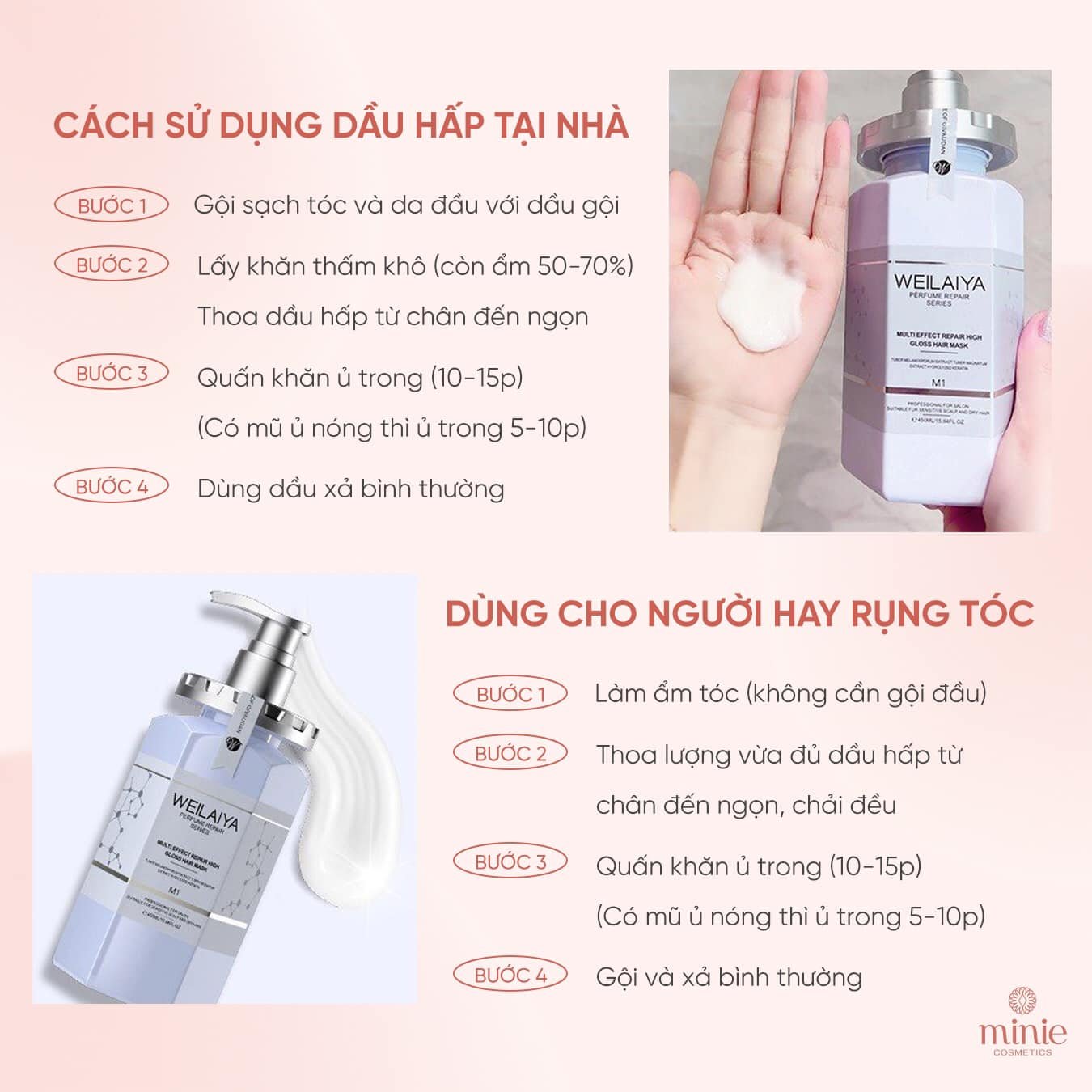 Dầu Hấp Tóc Phục Hồi Đa Tầng Weilaiya 450ml