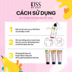 Xịt thơm toàn thân hương nước hoa Kiss My Body Eau De Toilette 88ml