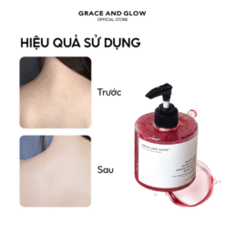 Sữa tắm trắng da dưỡng ẩm tẩy da chết GRACE AND GLOW Body Wash 400ml