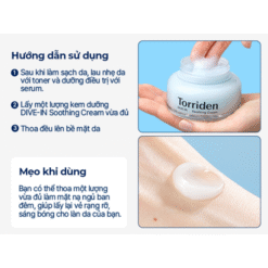 Kem Dưỡng Ẩm Và Làm Dịu Da Hàn Quốc Torriden Dive In Low Molecular Hyaluronic Acid Soothing Cream 100ml