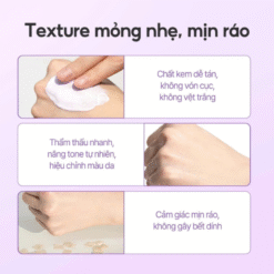 Kem chống nắng nâng tông hiệu chỉnh sắc da d'Alba Waterfull Tone-Up Purple Correcting Sun Cream SPF50+ PA++++ 50ml