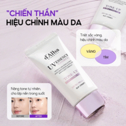 Kem chống nắng nâng tông hiệu chỉnh sắc da d'Alba Waterfull Tone-Up Purple Correcting Sun Cream SPF50+ PA++++ 50ml