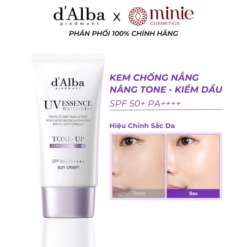 Kem chống nắng nâng tông hiệu chỉnh sắc da d'Alba Waterfull Tone-Up Purple Correcting Sun Cream SPF50+ PA++++ 50ml