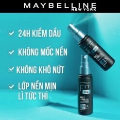 Xịt khóa nền 24h kiềm dầu Maybelline Fit Me Matte Poreless Setting Spray 60ml
