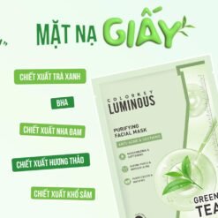 Mặt nạ hỗ trợ giảm mụn trà xanh Colorkey Luminous Purifying Facial Tea Tree Mask 25ml