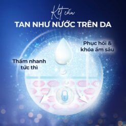 Mặt Nạ Dưỡng Thể Căng Mướt Vaseline Gluta-Hya Serum Burst Lotion Overnight Radiance Repair 330ml