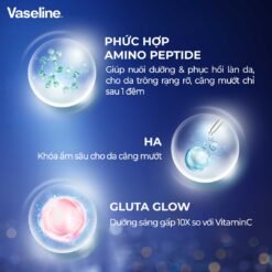 Mặt Nạ Dưỡng Thể Căng Mướt Vaseline Gluta-Hya Serum Burst Lotion Overnight Radiance Repair 330ml